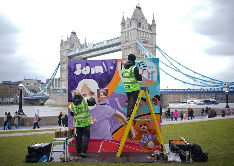 Street artists’ marathon mural highlights Great Ormond Street fundraising appeal