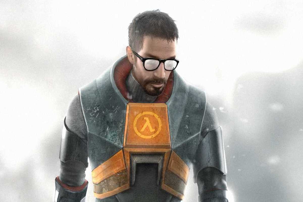 Artwork of Dr Gordon Freeman in Half-Life 2