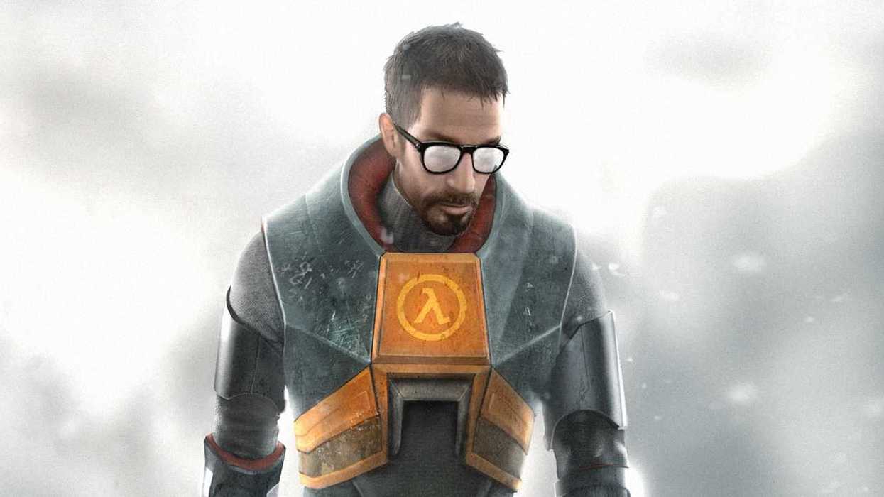 Artwork of Dr Gordon Freeman in Half-Life 2