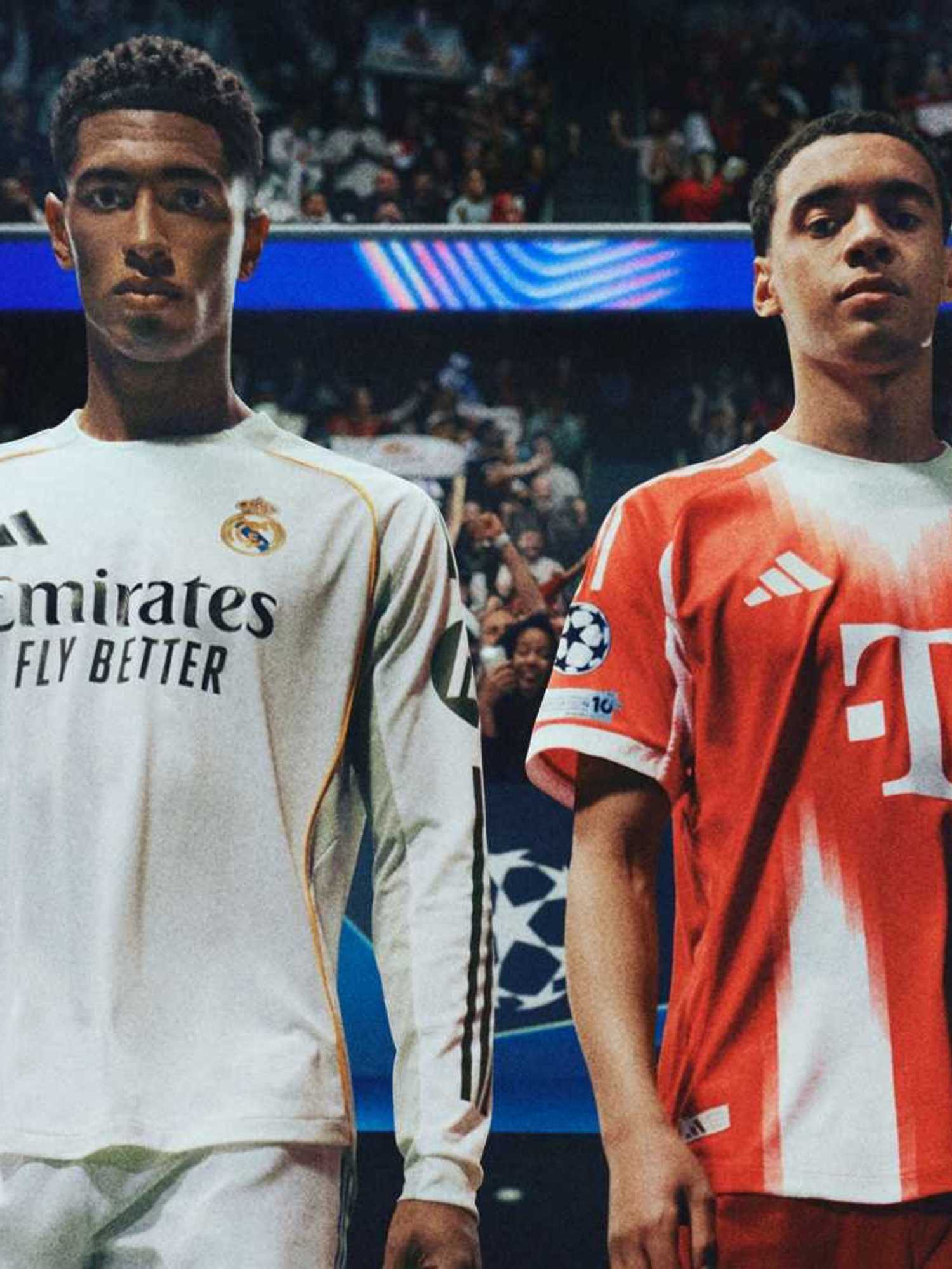 Artwork of Jude Bellingham and Jamal Musiala from EA Sports FC 26