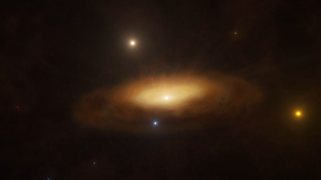 Scientists just witnessed a huge black hole 'waking up' in world-first observation