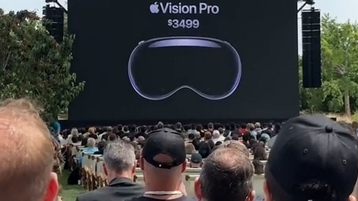 Audience gasp hearing price of Apple Vision Pro at launch event