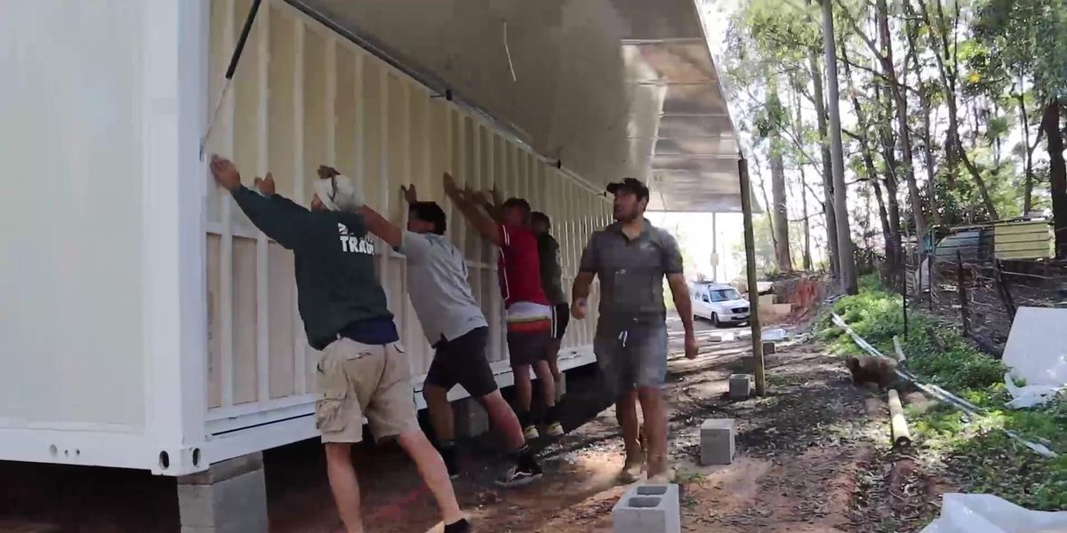 Aussie dad buys $30,000 shipping container from China and turns it into ...