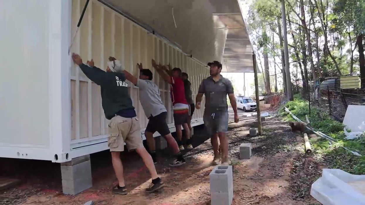 Aussie dad buys $30,000 shipping container from China and turns it into a home