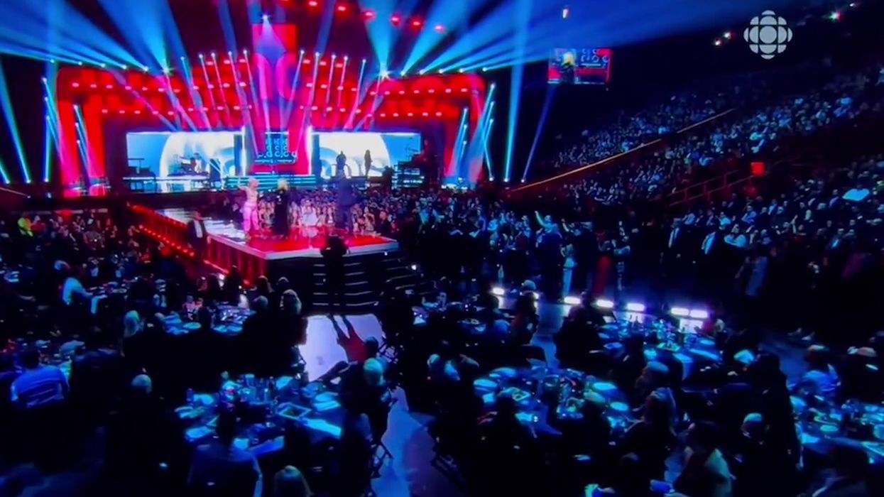 Avril Lavigne rages as topless eco-warrior gatecrashes stage at Juno awards