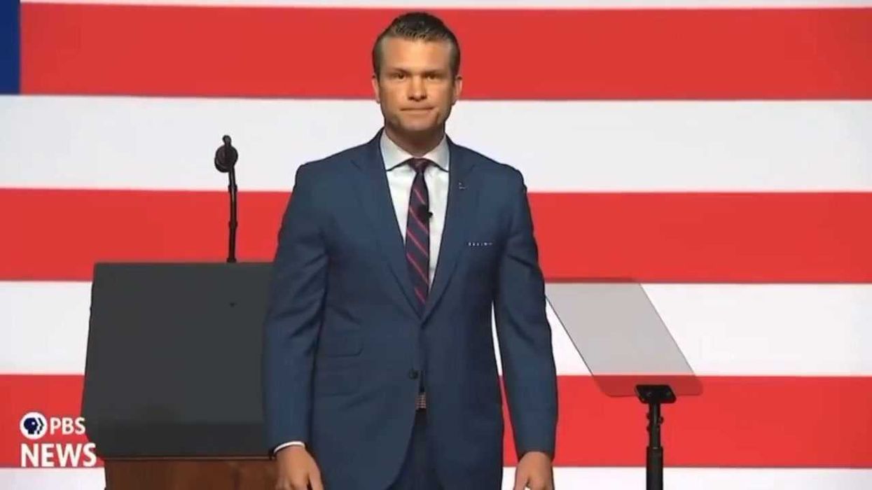 Watch: Awkward moment Pete Hegseth finishes military rally speech to silence