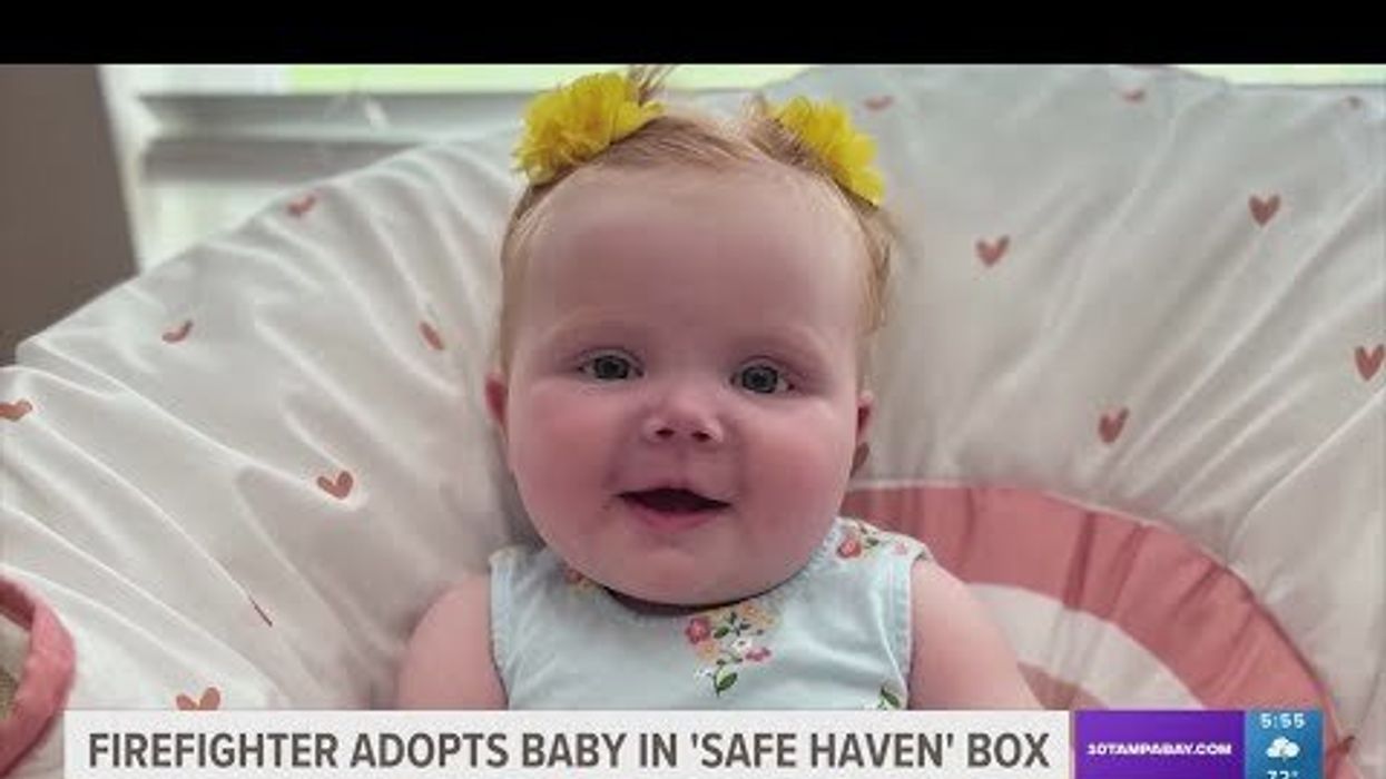 Newborn baby left in Safe Haven Box adopted by firefighter who rescued her