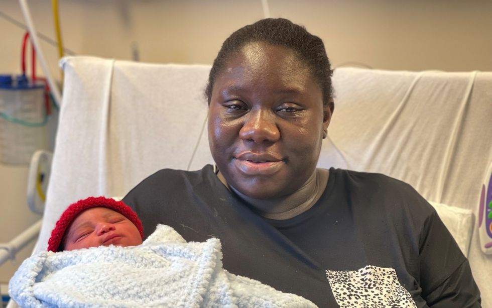 Baby Otame\u2019s parents are yet to decide on a name (NHS Lothian/PA)