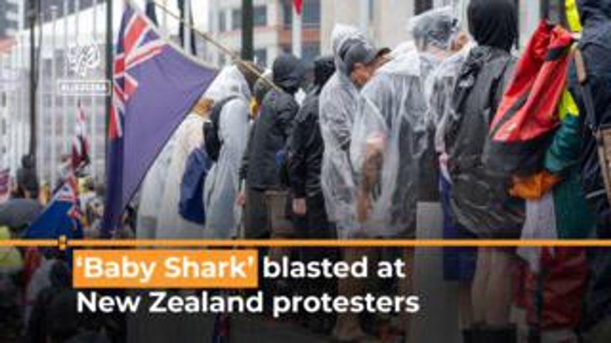 ‘Baby Shark’, ‘Let It Go’: New Zealand police blast tunes at protesters