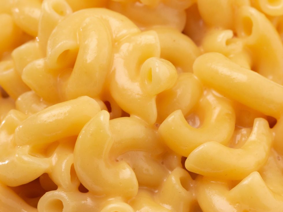 Background of Classic Stovetop Macaroni and Cheese