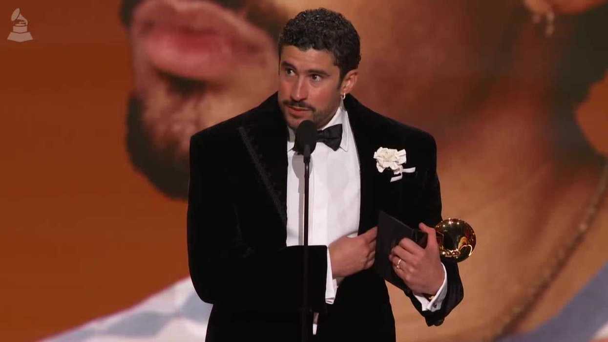 Bad Bunny's wholesome reaction to winning AOTY at Grammy's goes viral: 'That's tough as hell'