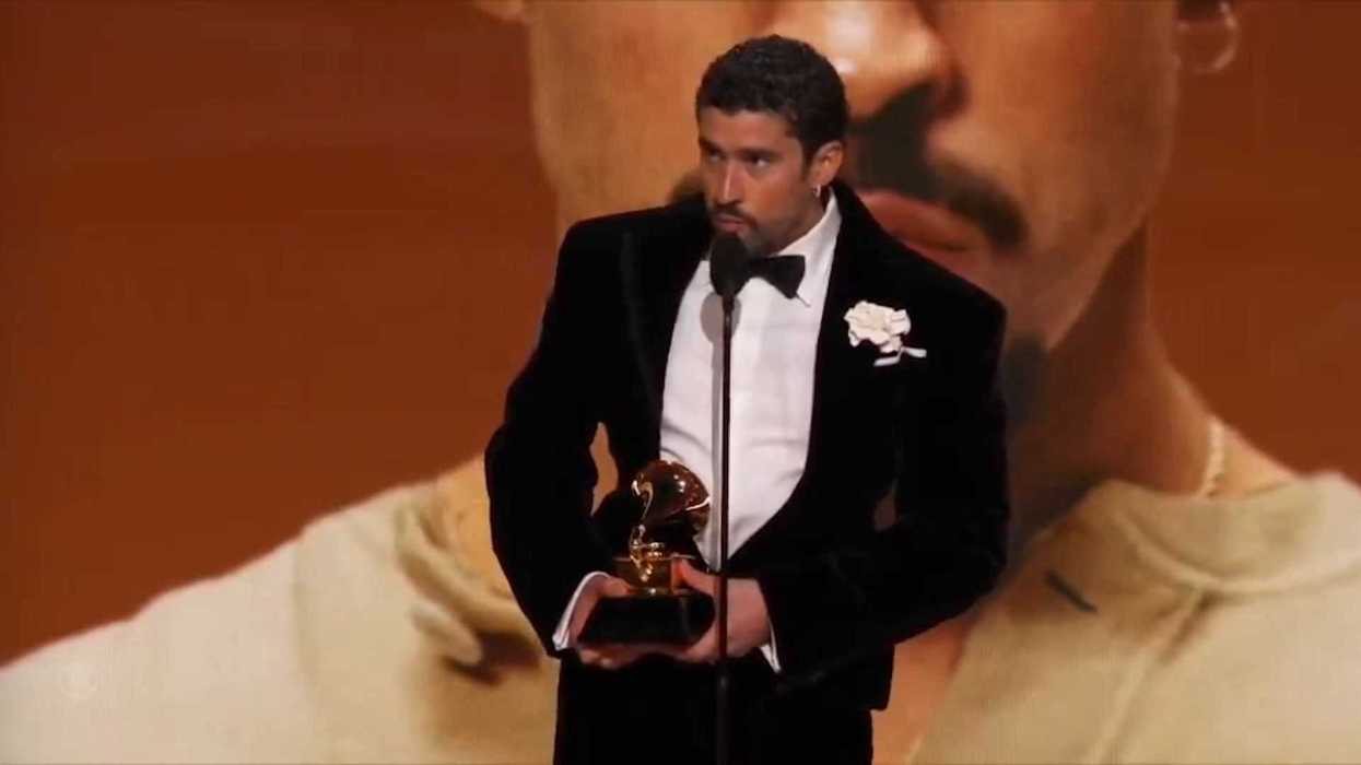 Bad Bunny declares 'ICE out' during Grammys acceptance speech