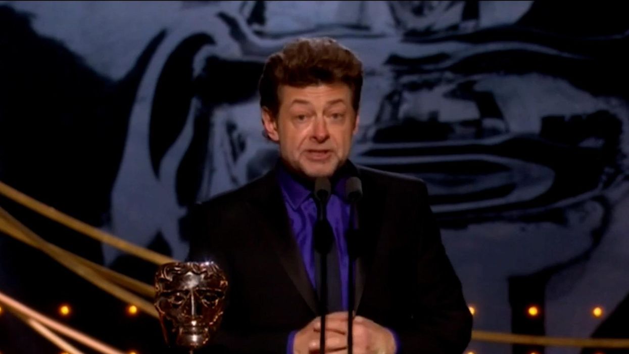 Andy Serkis trolls Priti Patel's refugee policy during Baftas speech