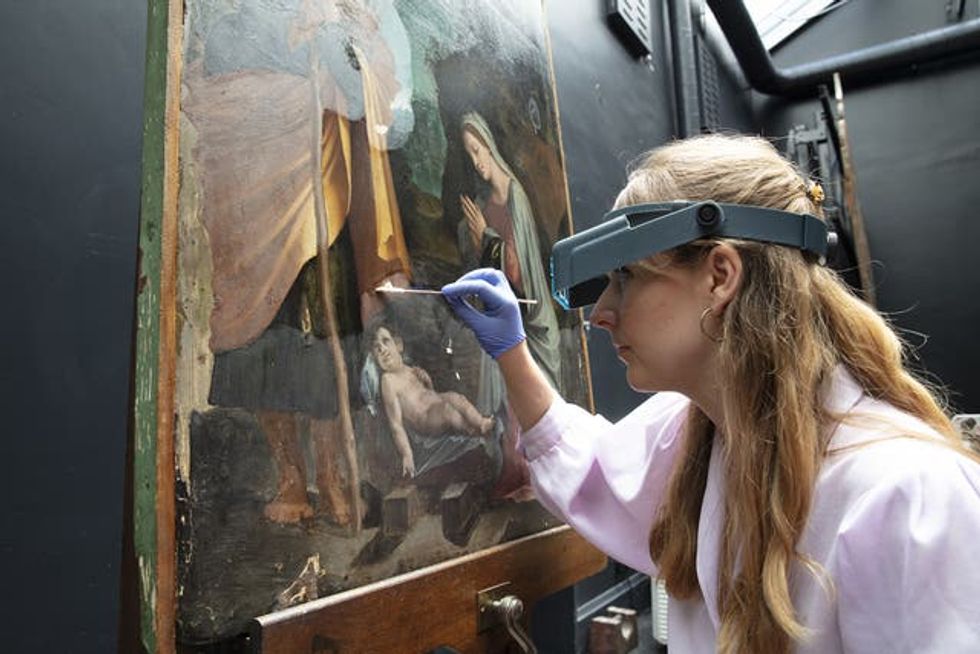 Baldassare Tommaso Peruzzi\u2019s the Nativity restored