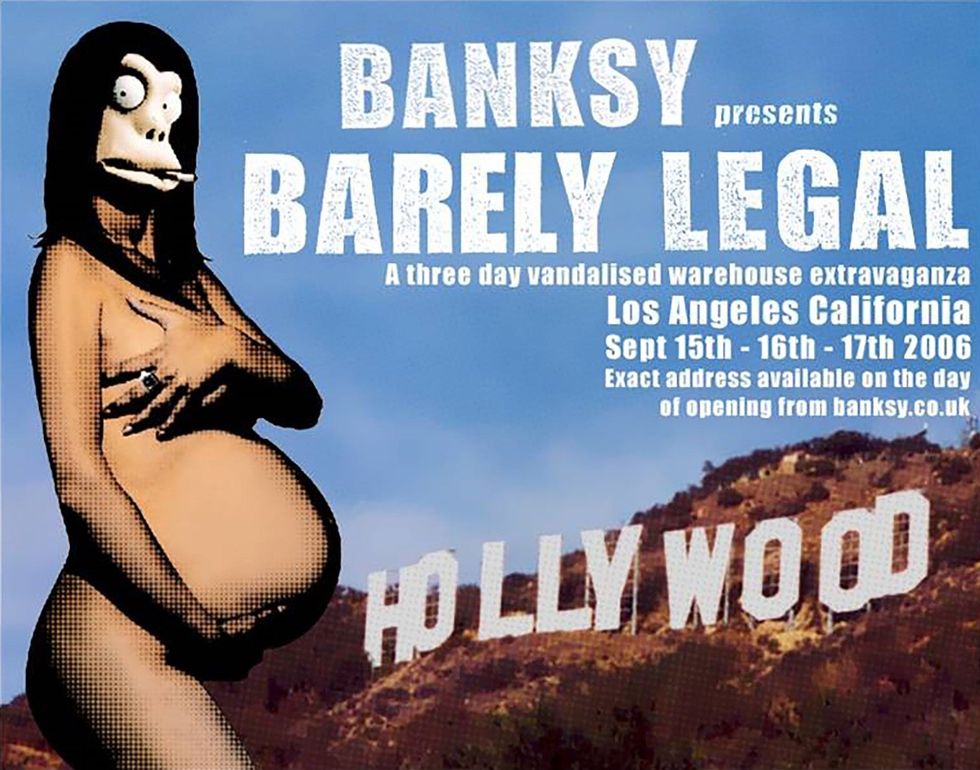 Banksy, Barely Legal Poster, 2006