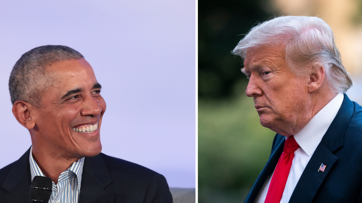 Barack Obama and Donald Trump