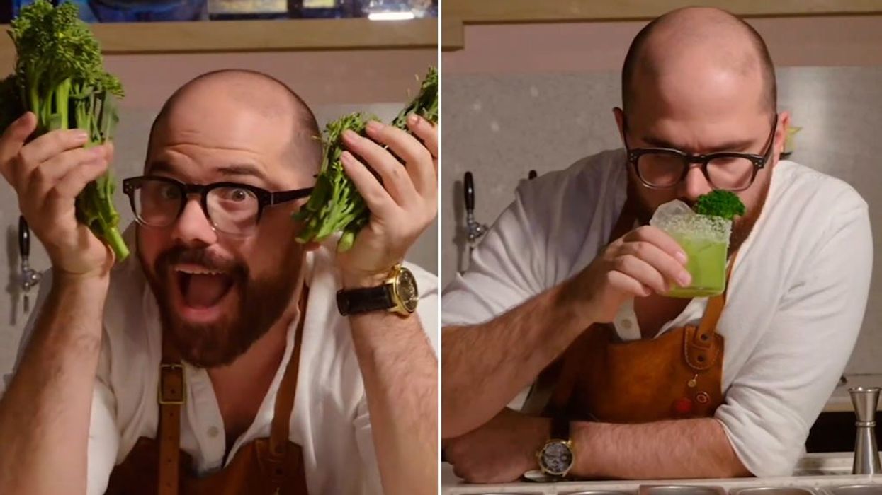 This festive broccoli-infused cocktail recipe is dividing people