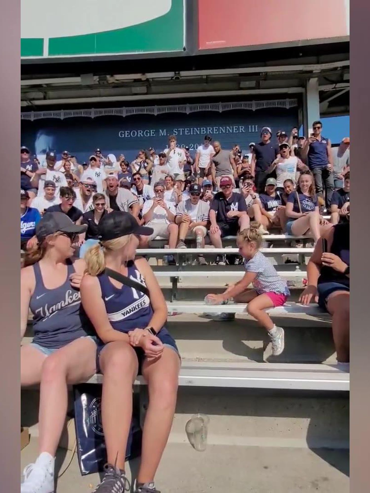 Baseball crowd had best reaction to young girl nailing a bottle flip