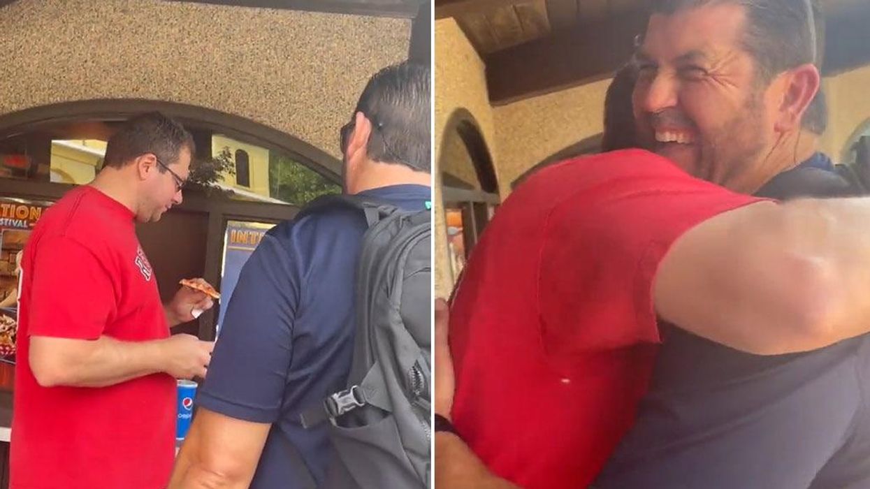 Baseball legend surprises fan wearing his shirt - and he doesn't recognise him