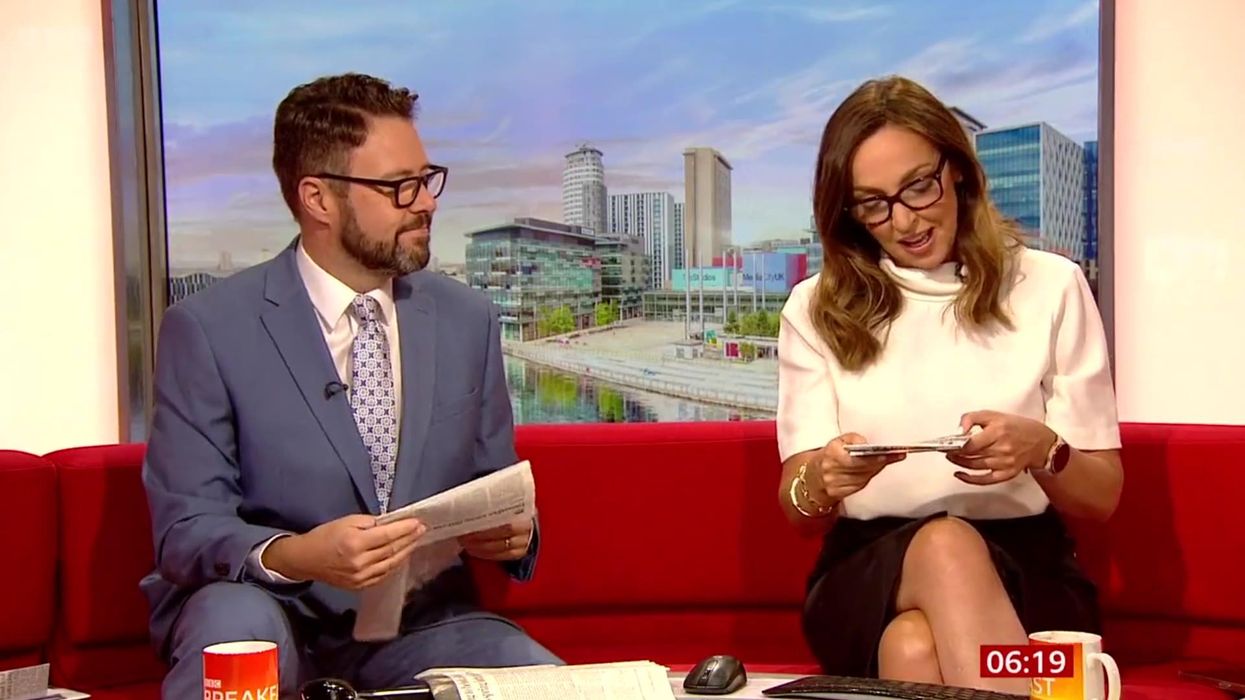 BBC Breakfast host accidentally holds up page 3 segment while reading headlines