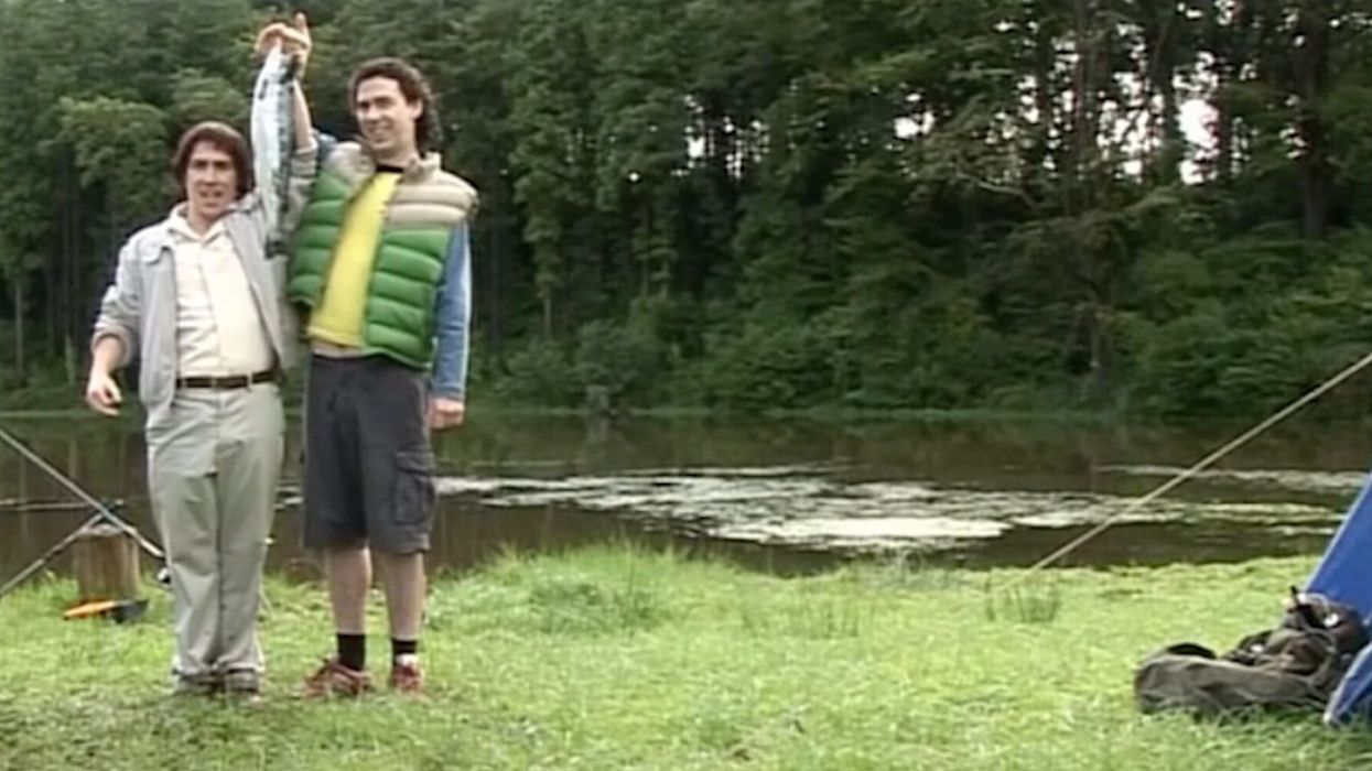 Never-before-seen clip of infamous Gavin and Stacey fishing trip finally aired by BBC