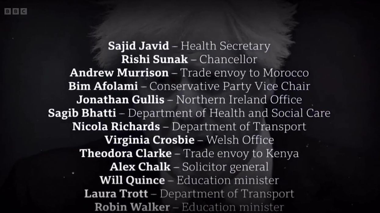 All the Tory MPs who have resigned from Boris Johnson's government