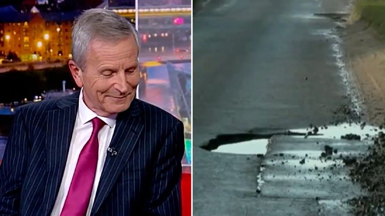 News presenter accidentally asks viewers 'how big' their 'hole' is on live TV