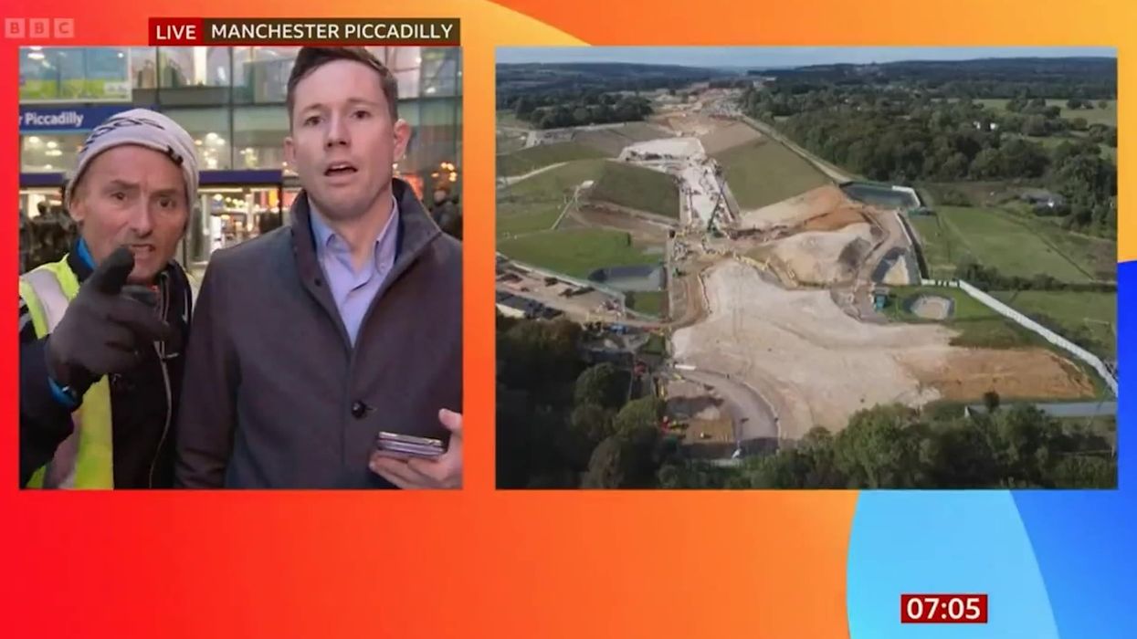 Live BBC report interrupted by furious man demanding licence fee to be slashed