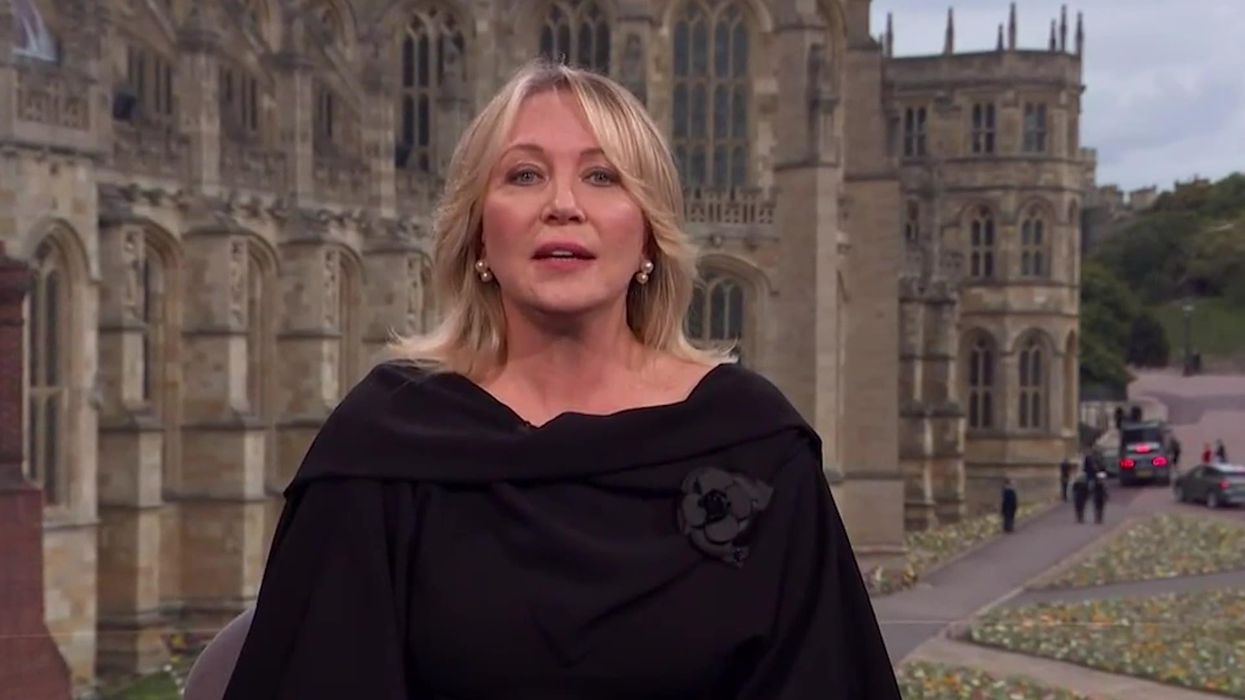 Kirsty Young on the verge of tears at end of Queen's funeral has finished everyone
