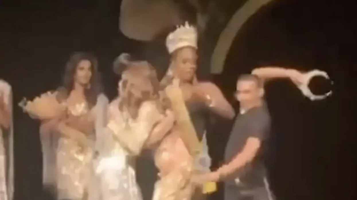 Husband smashes beauty queen's crown after wife loses contest