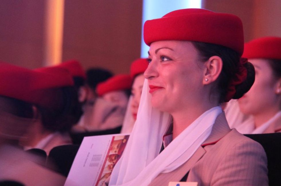 Before training to be a doctor Dr Bradford worked for an airline as a member of the cabin crew (Family handout/PA)