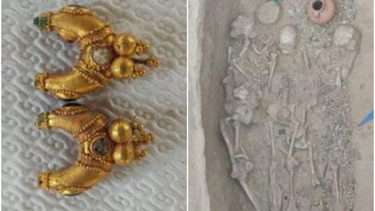 Archaeologists unearth stunning gold jewellery from mysterious ancient culture