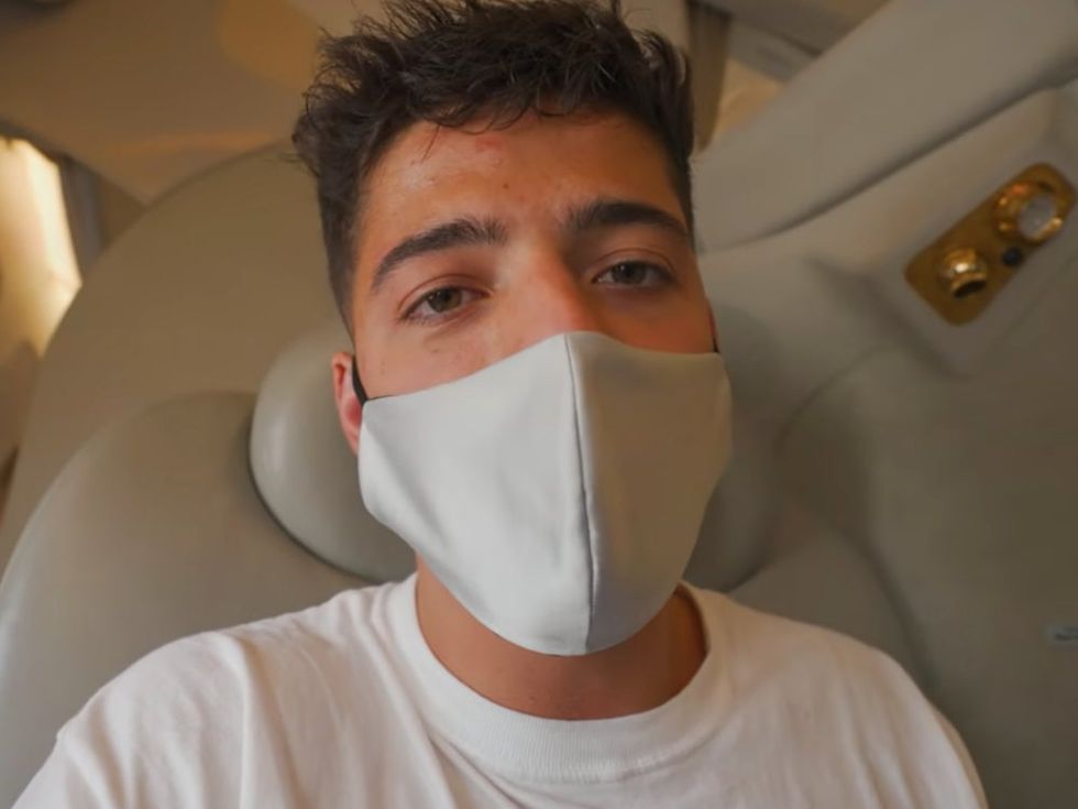 Ben Morris gets a taste of luxury on one of the shortest first-class flights