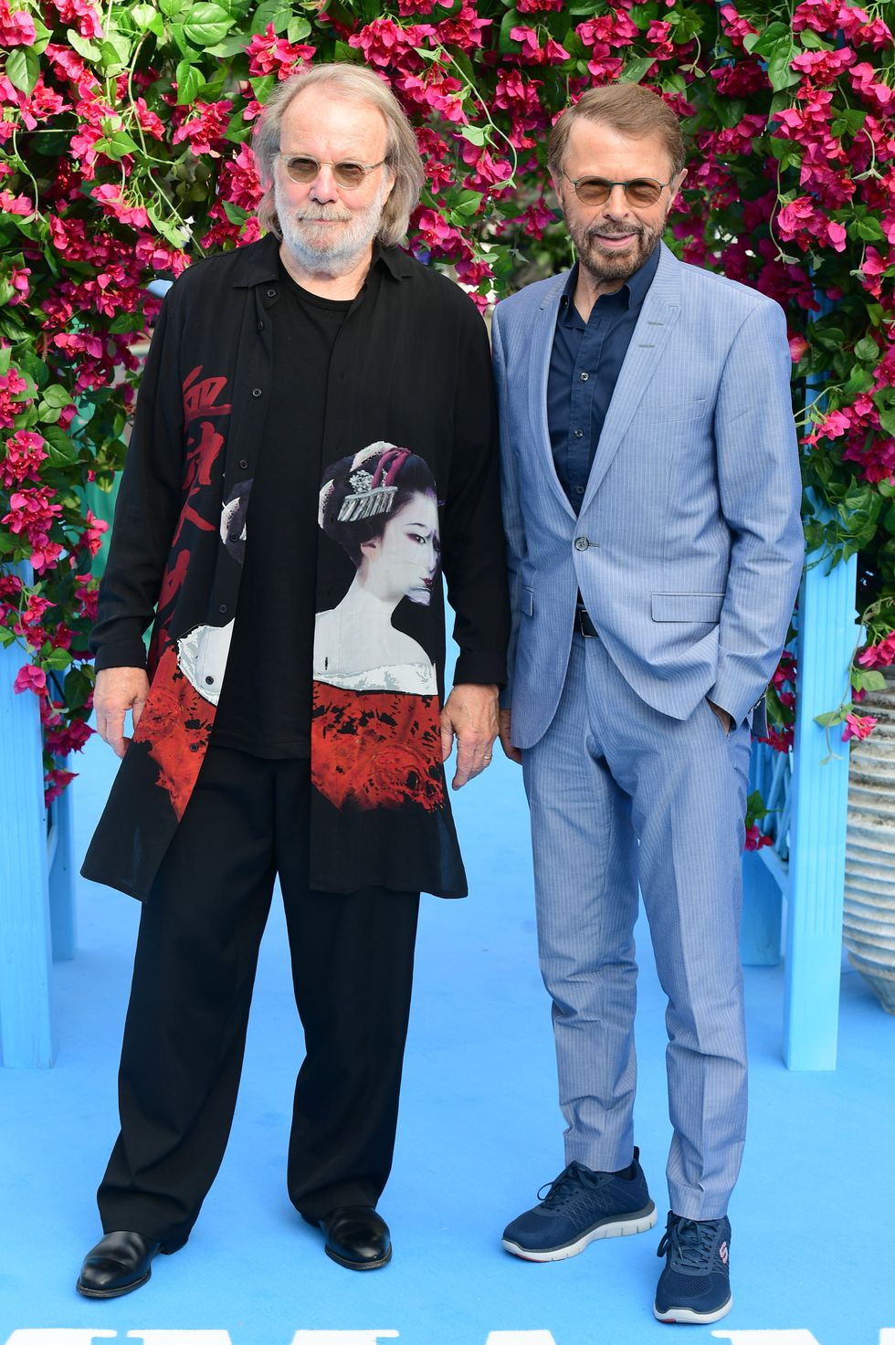Benny Andersson and Bjorn Ulvaeus at the premiere of Mamma Mia! Here We Go Again in London (Ian West/PA)