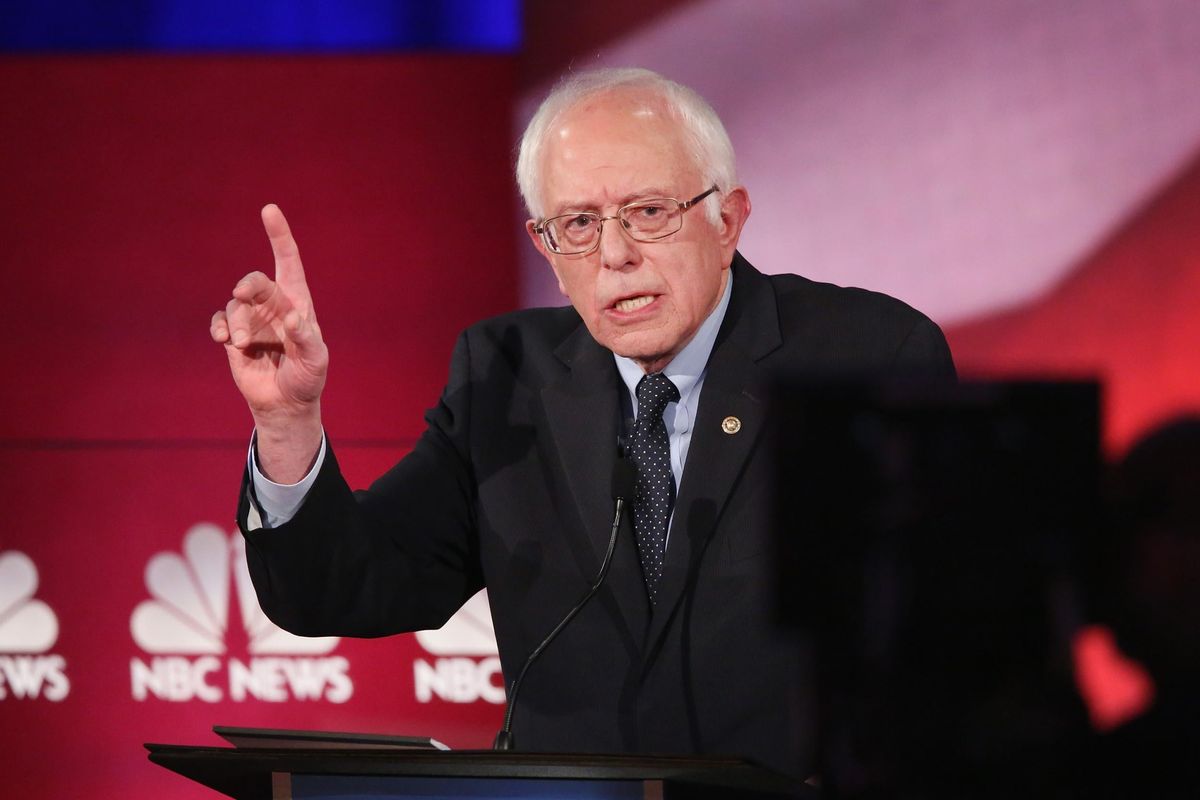 Bernie Sanders speaking to NBC's Meet The Press back in May