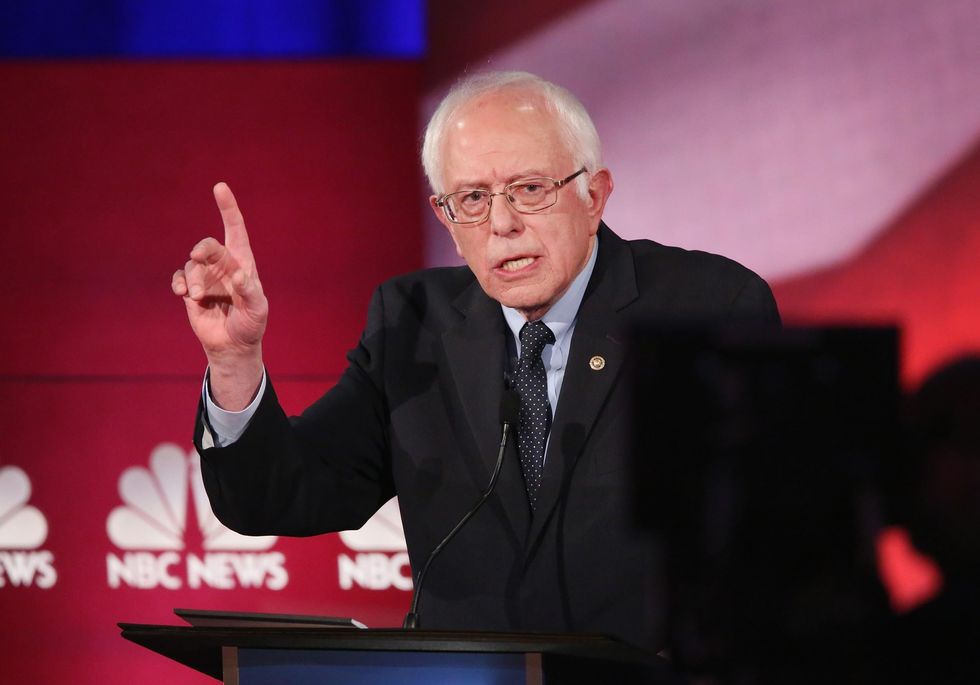 Bernie Sanders speaking to NBC's Meet The Press back in May
