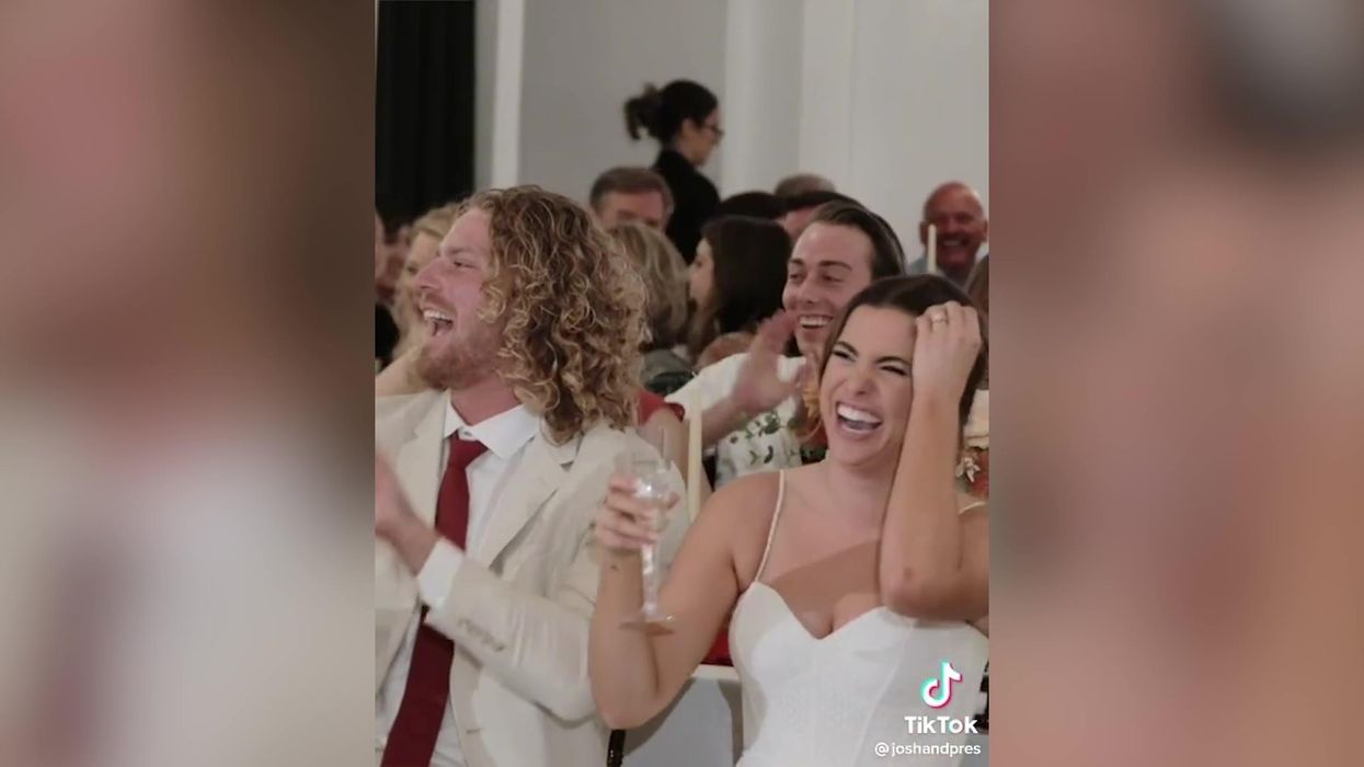 Best man who used to date bride delivers hilarious wedding speech