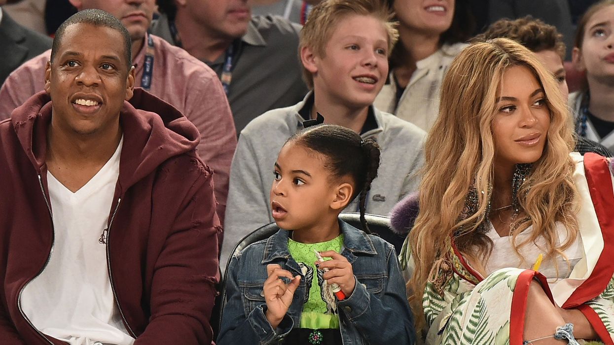 Beyonce and Jay Z with daughter Blue Ivy