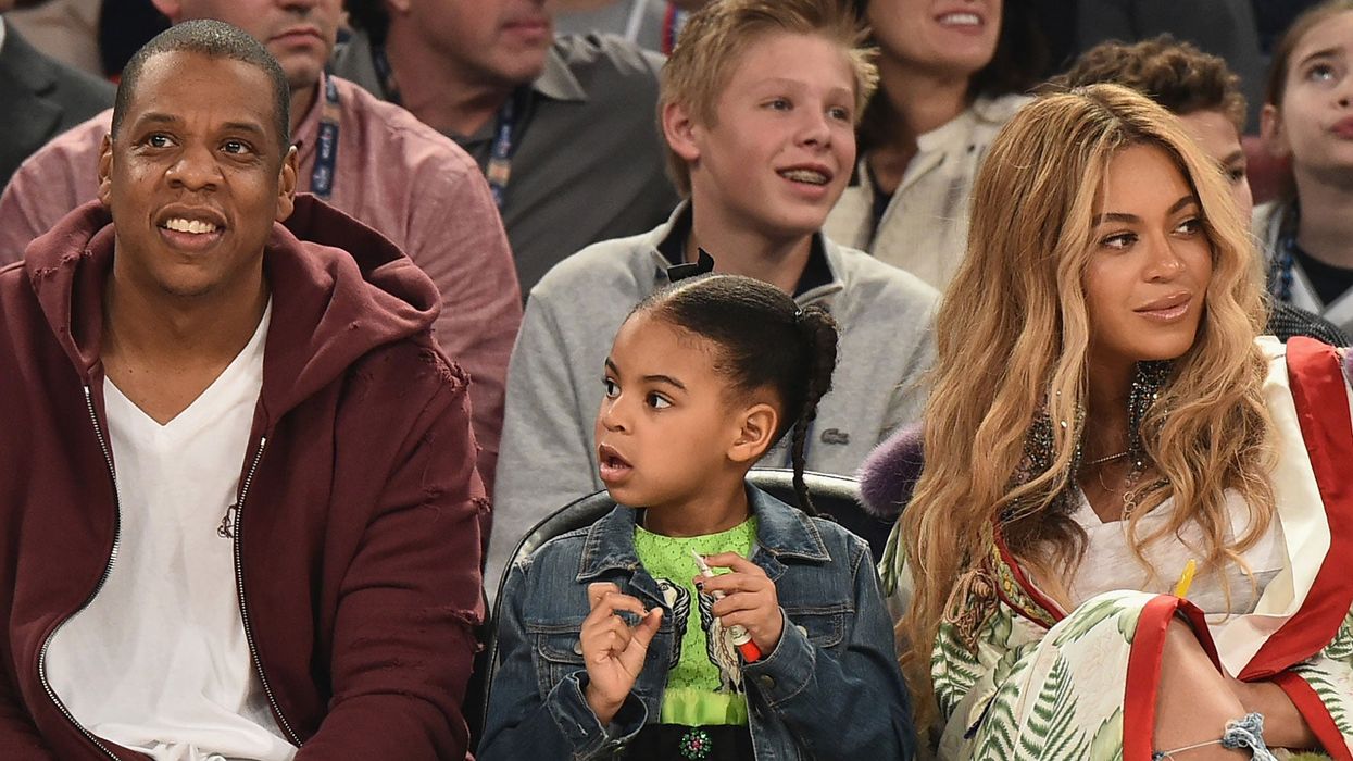 Beyonce and Jay Z with daughter Blue Ivy