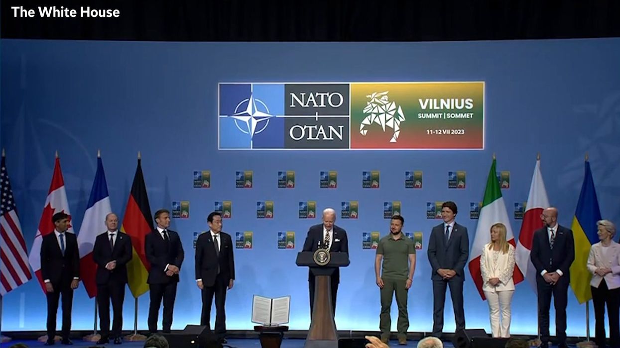 Biden accidentally calls Zelensky 'Volodymyr' in awkward Nato summit gaffe