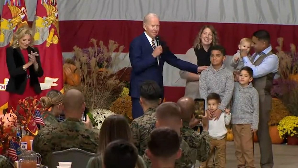 Biden tells kid to go steal a pumpkin during his 'boring' speech