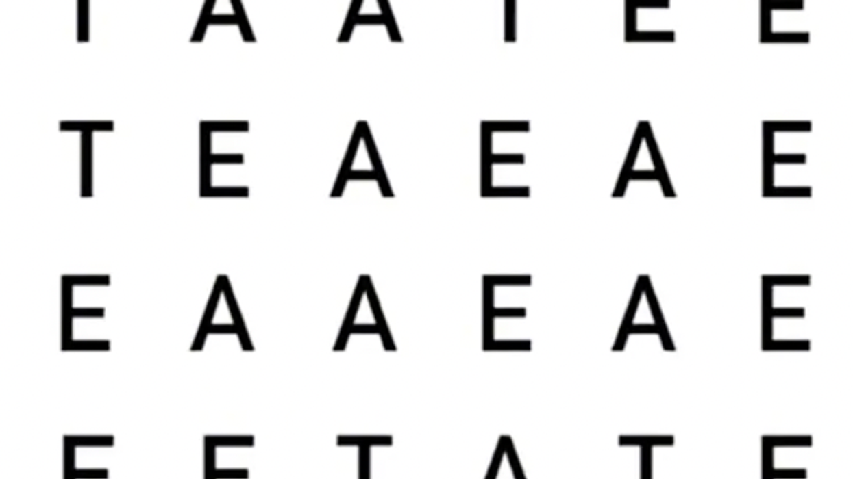 Can you find the word 'eat' in this picture? 95 percent of people can't
