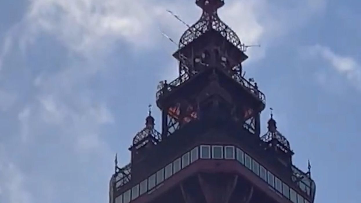 The Blackpool Tower fire was just some orange netting and the jokes wrote themselves