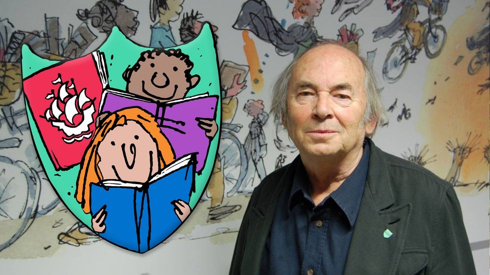 ‘Reading can take you to amazing places’: Quentin Blake designs Blue Peter badge