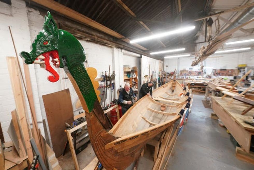 Bob Marshall (left) and Colin Laycock in their workshop in Darlington