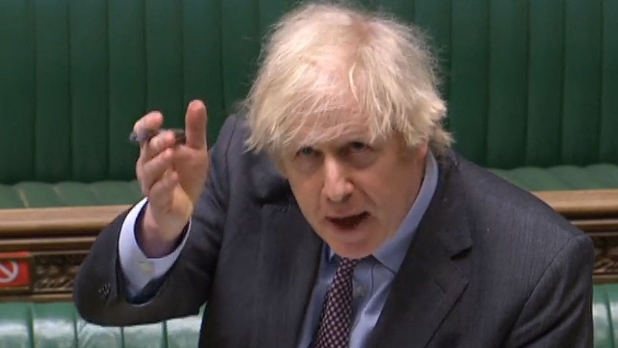 <p>Boris Johnson addressing the House of Commons</p>