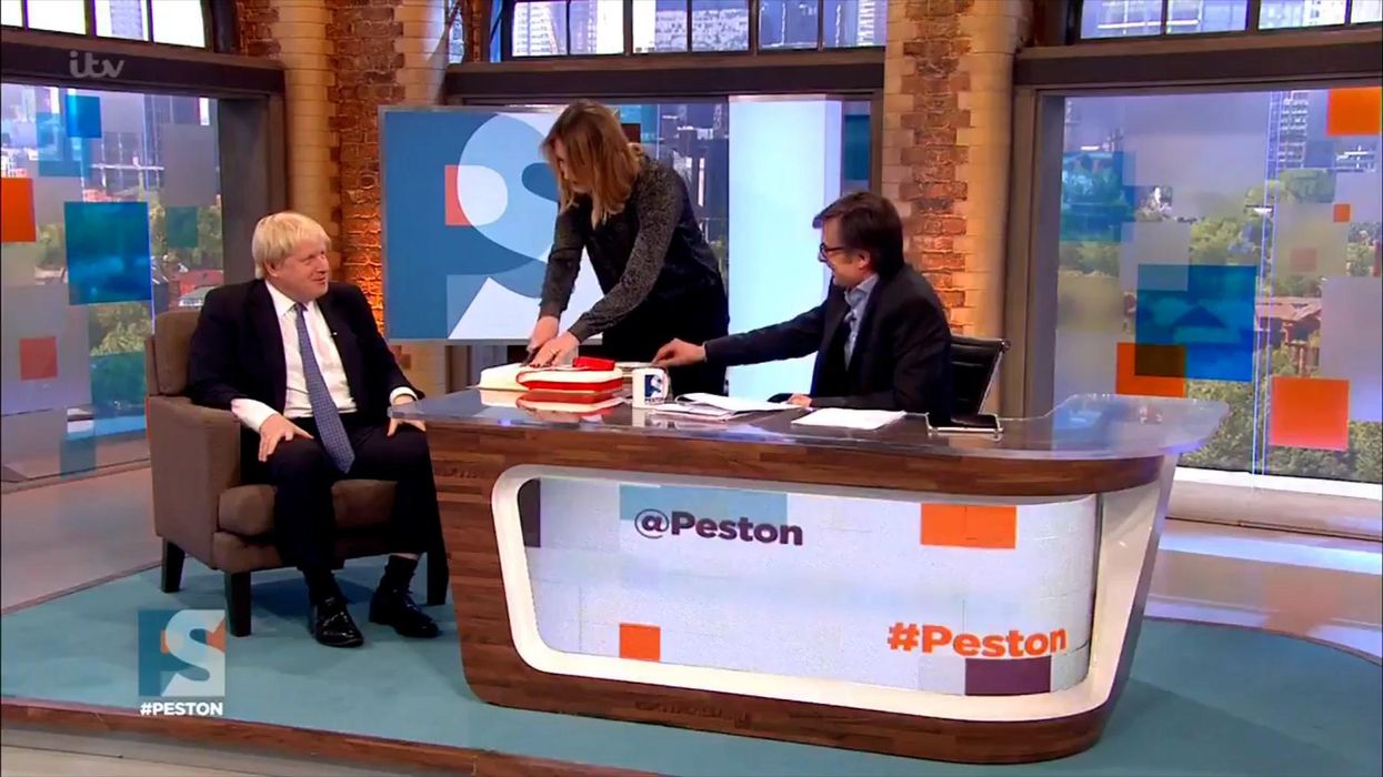 Allegra Stratton once also 'ambushed' Boris Johnson with a cake