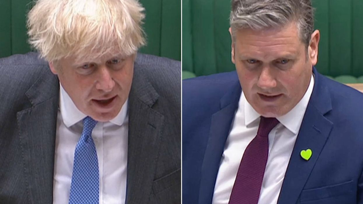 <p>Boris Johnson and Keir Starmer battled it out</p>