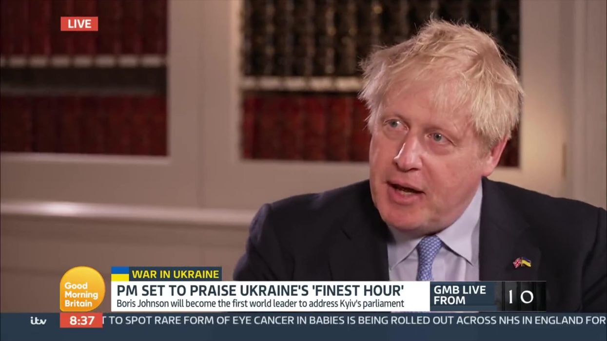 Boris Johnson challenged on why it's so difficult for Ukrainians to come to the UK