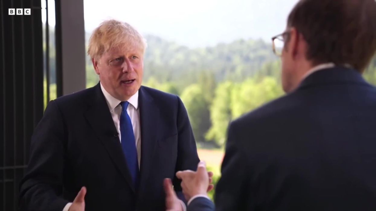 Awkward clip of Boris Johnson jogging just 10 metres from his car resurfaces